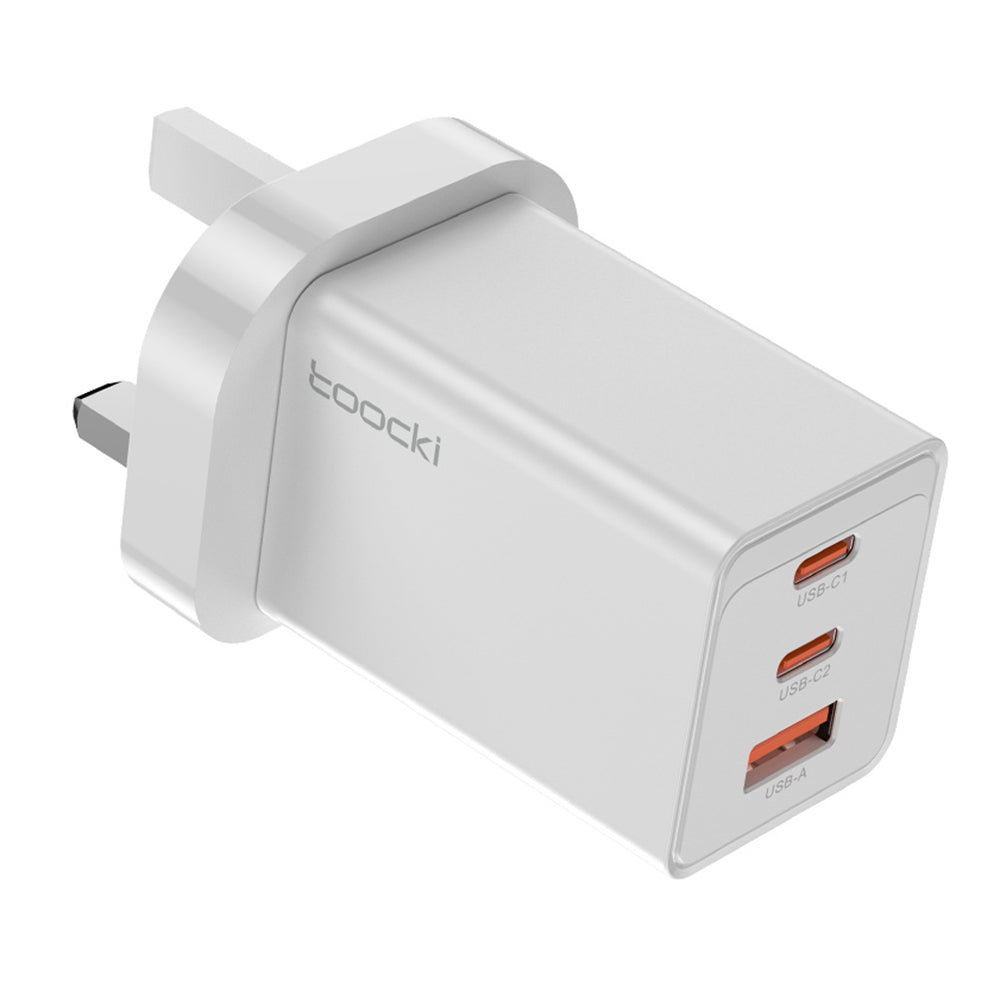 TOOCKI PD 67W Fast Charging Adapter Dual Type-C+1 USB-A GaN Wall Charger TOOCKI PD 67W Fast Charging Adapter Dual Type-C+1 USB-A GaN Wall Charger